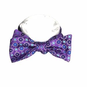 Ted Baker Floral Adjustable Bow Tie Purple